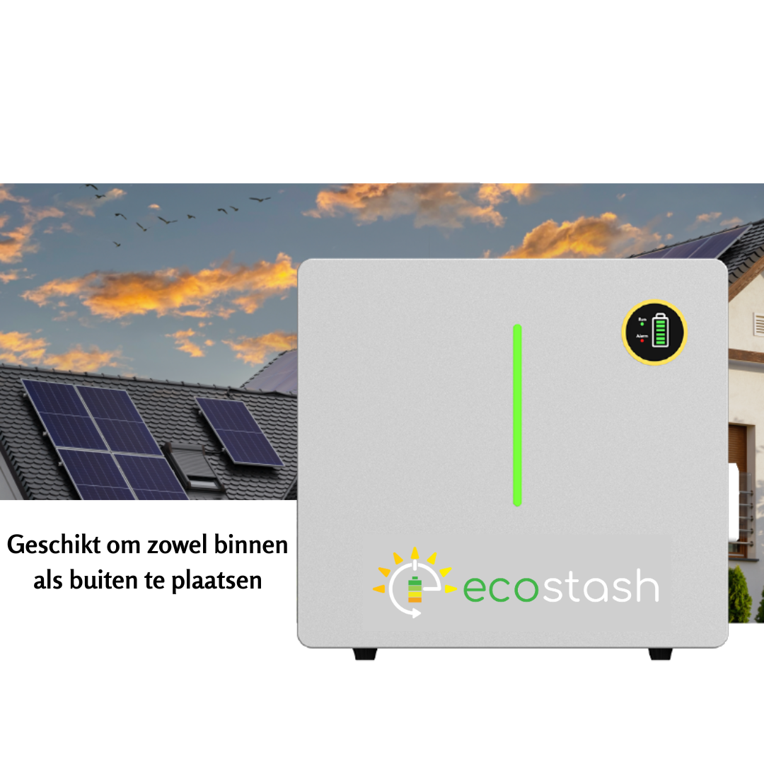 Thuisbatterij voor een dak met zonnepanelen